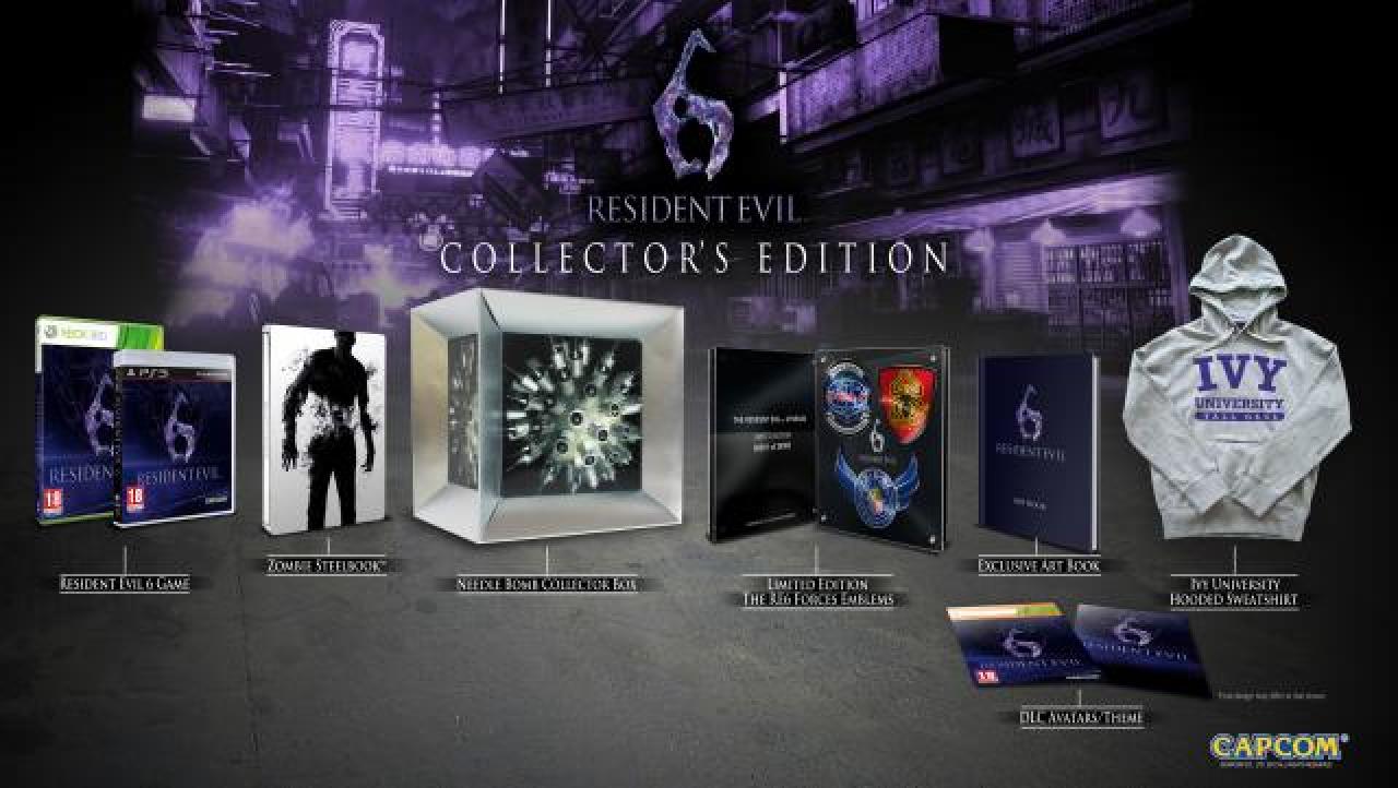 [17/07/2012] Resident Evil 6 - Collector's Edition - Viele Fans der altehrwürdigen Survival-Horrorreihe hätten vermutlich auch eine Special Edition mit ansteckenden Viren besser gefunden als den sechsten Teil der Capcom-Serie. Neben einer Collector's Edition mit allerlei normalen Goodies boten die Entwickler auch eine gut 1.200 Euro teure Sammleredition mit Lederjacke an. Immerhin die Versandkosten wurden von Capcom erlassen - wie nett.
