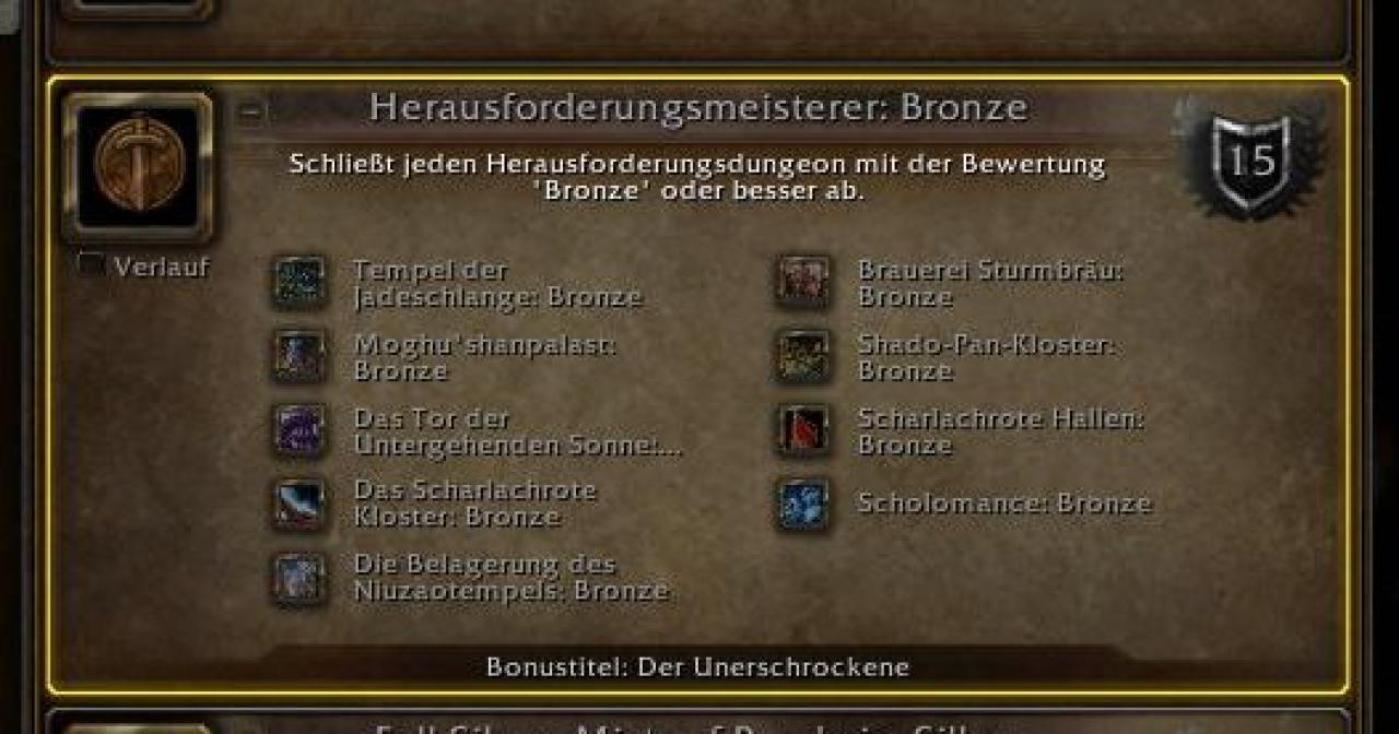 [04/07/2012] Die Belohnung für die Erledigung aller Bronze-Herausforderungen