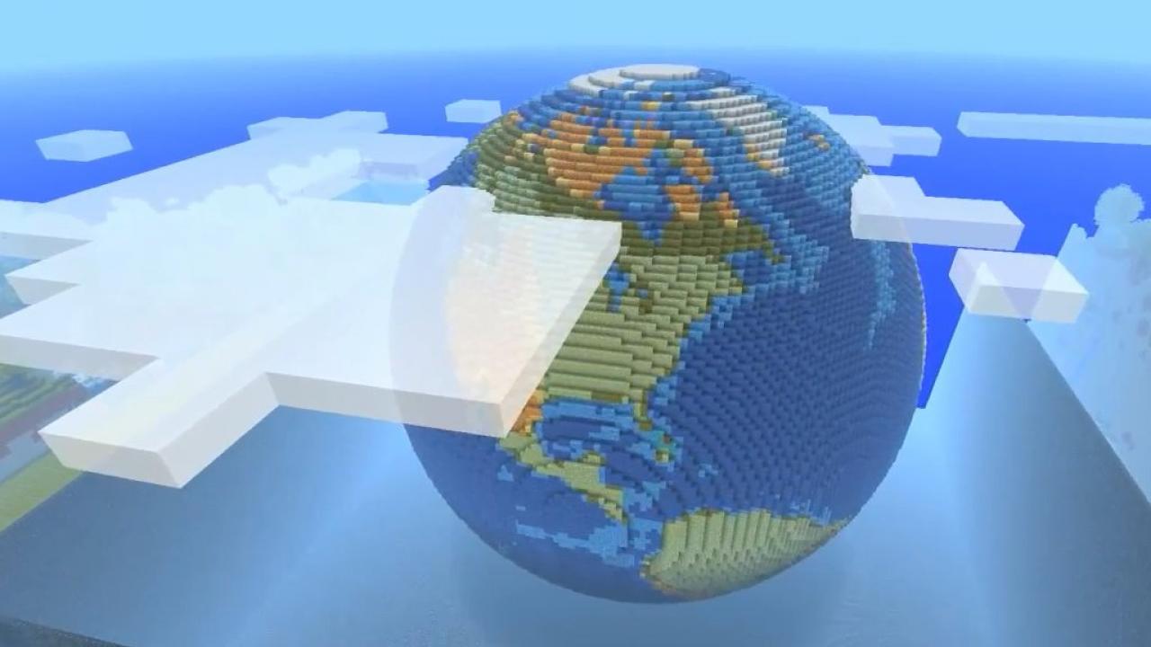 [17/07/2012] 8 - Erde - Unser Heimatplanet sah noch nie besser ... ähmm pixeliger aus. Nach Angaben des Schöpfers ist der blaue Planet genau 63,5 Blocks hoch. Der Durchmesser beträgt dabei stolze 127 Blocks. Zweifelsohne eine schöne und aufwendige Arbeit. 
