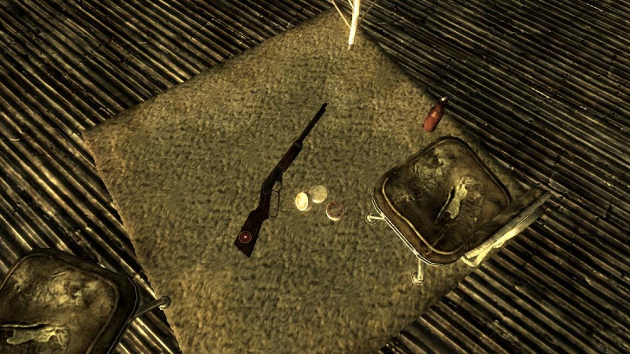 [09/07/2012] Red Ryder BB Gun (Fallout 3) - Um in der post-apokalyptischen Welt von Fallout überleben zu können, braucht ihr richtige Wummen - und nicht so einen Schrott wie die Red Ryder BB Gun. Das Luftgewehr ist wegen der geringen Schadenswirkung schlichtweg sinnlos. Also spart euch das Aufsammeln!