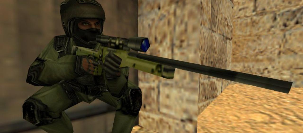[18/07/2012] Szene aus Counter-Strike: Dem Kerl mit der AWP in der Hand möchte man am liebsten an die Gurgel springen. 