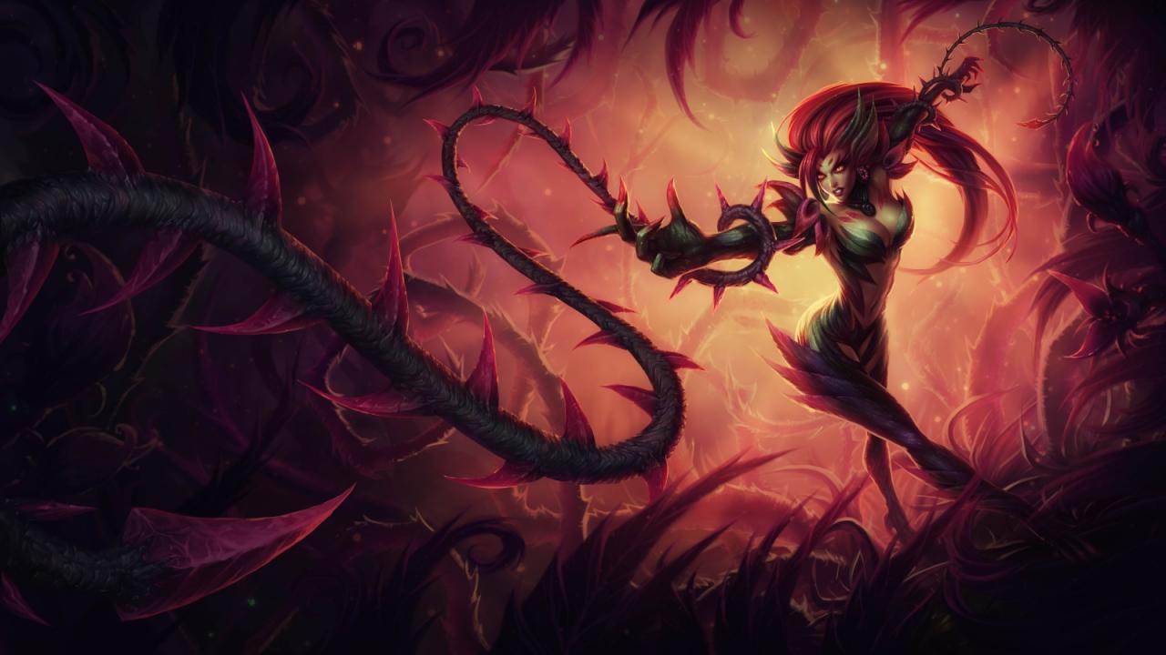 [24/07/2012] Zyra ist in League of Legends als die Gebieterin der Dornen bekannt. Der Geschichte nach handelt es sich bei ihr um eine uralte Pflanze, die lange Zeit über den Kumungu-Dschungel herrschte. Als ihr die Futtertiere ausgingen und sie kurz vor dem Sterben stand, bemächtigte Zyra sich einer unvorsichtigen Hexe und nahm schließlich menschliche Form an.