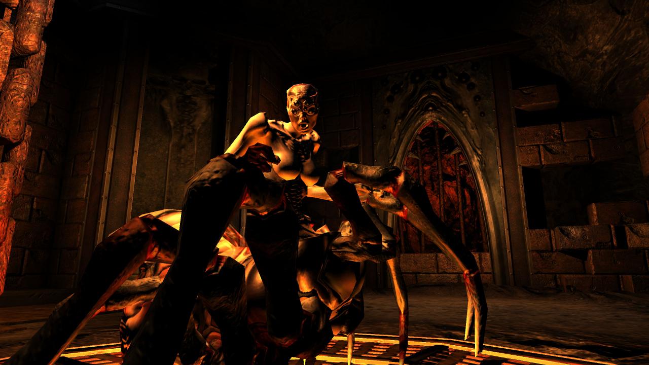 [16/08/2012] Spider Queen (Doom 3) - Pfui Spinne! An dieses ausgesprochen widerliche Monstrum aus dem Ego-Shooter Doom 3 werden wir uns nach lange erinnern. Mit ihren vielen Beinen ist die hexenähnliche Kreatur ganz schön schnell unterwegs. Außerdem wird die Dame in der Regel von kleineren Spinnen begleitet. 
