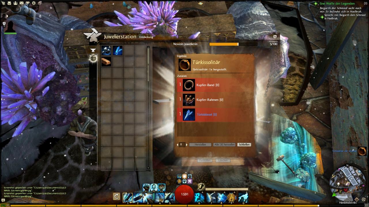 [23/08/2012] Guild Wars 2 Handwerk-Guide: Das komplexe Handwerks-System mit acht Berufen bietet umfangreiche Beschäftigungsmöglichkeiten. (1)