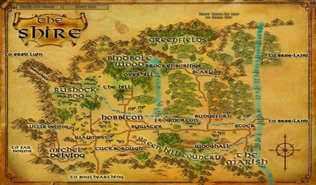 [31/08/2012] Platz 2: The Lords of the Rings Online - Als eines der beliebtesten MMOs erstreckt sich das Spiel mit circa 77.697 Quadratkilometern auch über eine der größten Flächen.