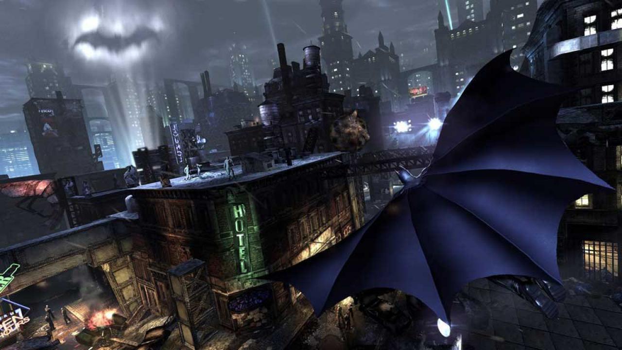 [24/08/2012] (Update) - Batman: Arkham City - Obwohl in Arkham City offenbar nie die Sonne aufgeht, ist die Gefängnisstadt immer hell erleuchtet. Leuchtreklamen, Strahler und Feuer bringen Licht ins Dunkel. Von den Dächern aus kann Batman die gesamte Metropole im Auge behalten. 