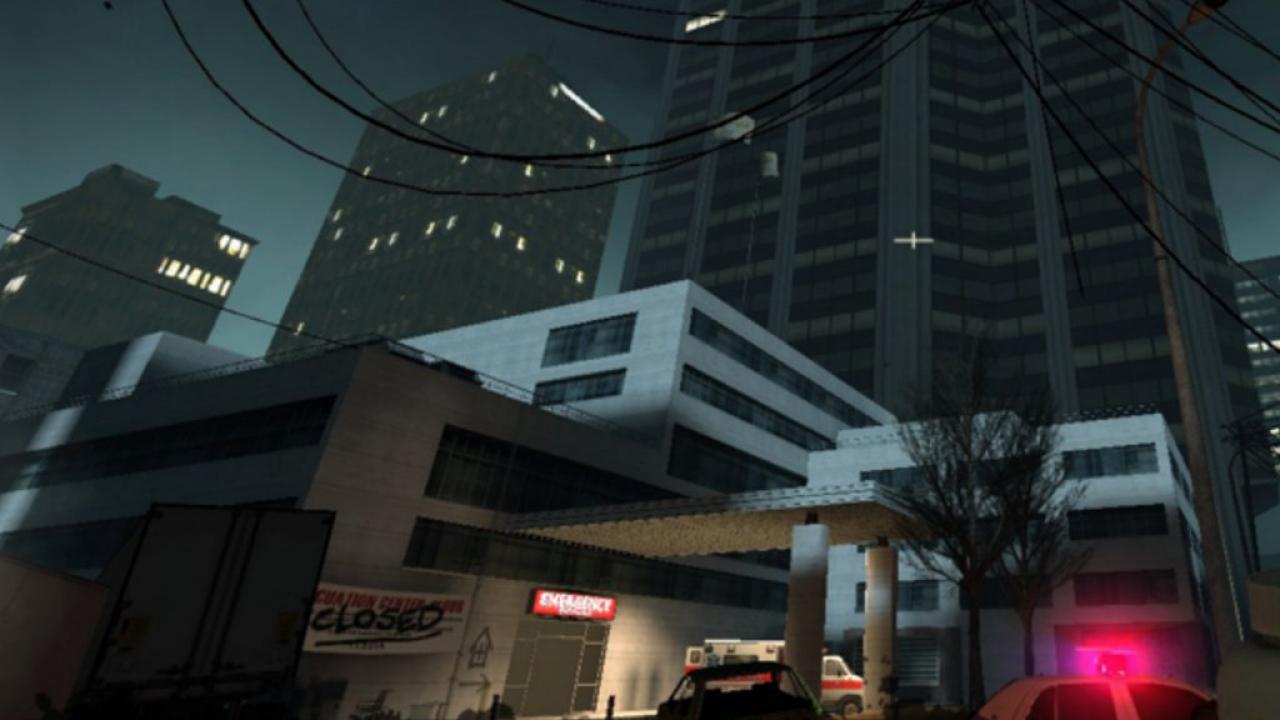 [21/08/2012] No Mercy (Left 4 Dead) - In der ersten Kampagne von Left 4 Dead kämpft sich die vierköpfige Truppe von einem Apartment bis zu einem umliegenden Hospital vor. Der große Showdown findet schließlich auf dem Dach des Krankenhauses statt. An Abwechslung mangelt es definitiv nicht. 