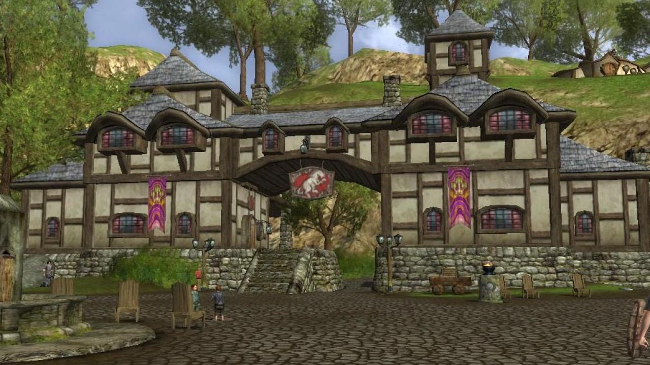 [22/08/2012] Zum Tänzelnden Pony (Der Herr der Ringe Online) - Wer Orks und Riesenspinnen erledigt, darf sich auch eine kleine Ruhepause gönnen. Fans des Online-Rollenspiels suchen dann regelmäßig das Gasthaus zum Tänzelnden Pony auf. Hier wird zu jeder Tages- und Jahreszeit munter getrascht und gequasselt. 