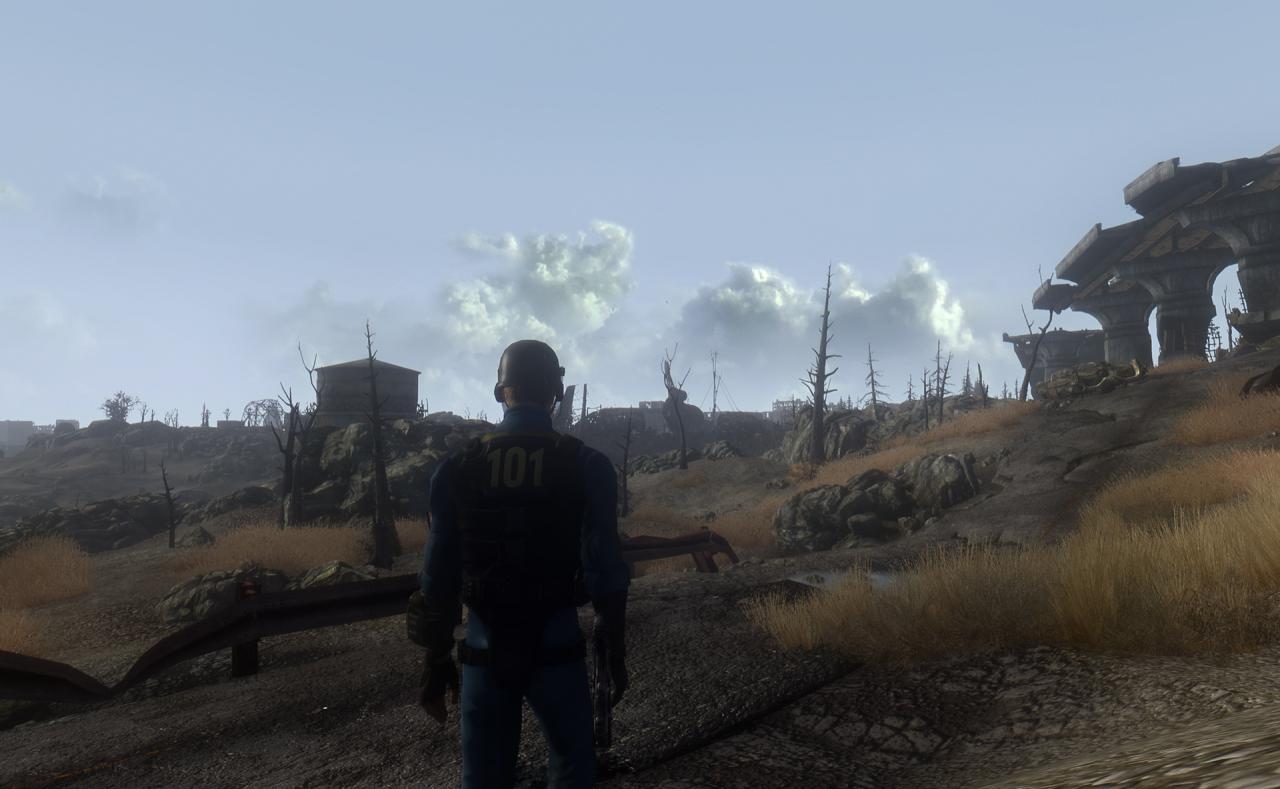 [15/09/2012] In Fallout 3 schlüpfen wir in die Rolle des einsamen Wanderers, der angeblich im Schutz der Vault 101 geboren wurde und dort auch aufgewachsen ist. Als sein Vater plötzlich verschwindet, erfahren wir, dass nichts so ist, wie es die ganze Zeit geschienen hat. Nun muss er die Zuflucht verlassen und sich alleine im gefährlichen Ödland zurecht finden. Trotz aller widrigen Umstände findet er aber seinen Platz in der postapokalyptischen Welt und überwindet das für ihn vorgesehene Schicksal.