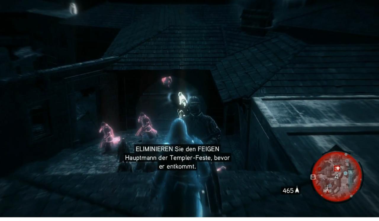 [28/09/2012] Assassin's Creed: Revelation - Der feige Hauptmann - Der feige Hauptmann trägt seine Bezeichnung zu Recht. Sobald er auch nur einen Zipfel von Ezio zu Gesicht bekommt, flieht er Hals über Kopf.