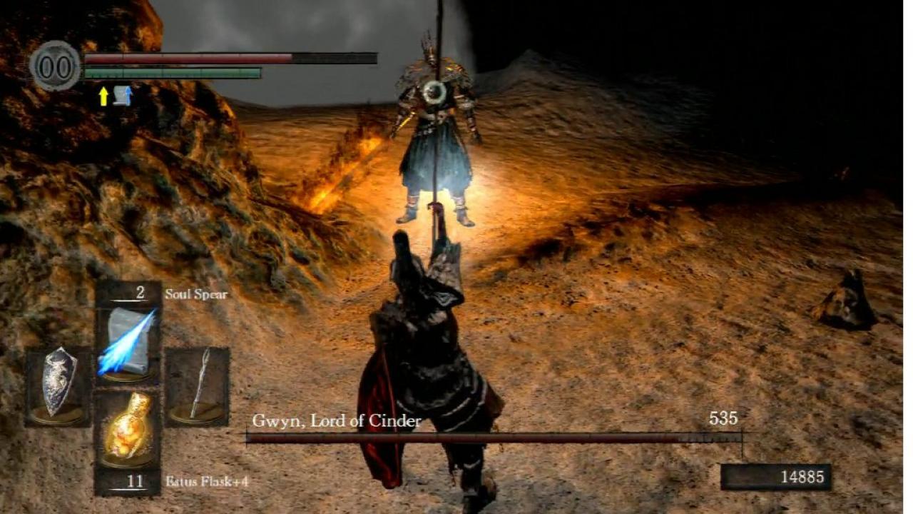 [12/09/2012] Der Endkampf (Dark Souls) - An Gywn, dem Endboss in Dark Souls, haben wir uns die Zähne ausgebissen. Der Aschefürst lässt einem aber auch gar keine Verschnaufpausen. Als wir den Kerl schließlich nach tausend Versuchen zur Strecke gebracht haben, ließen wir unserer Freude freien Lauf. Die Nachbarn dürften den Jubelschrei gehört haben.