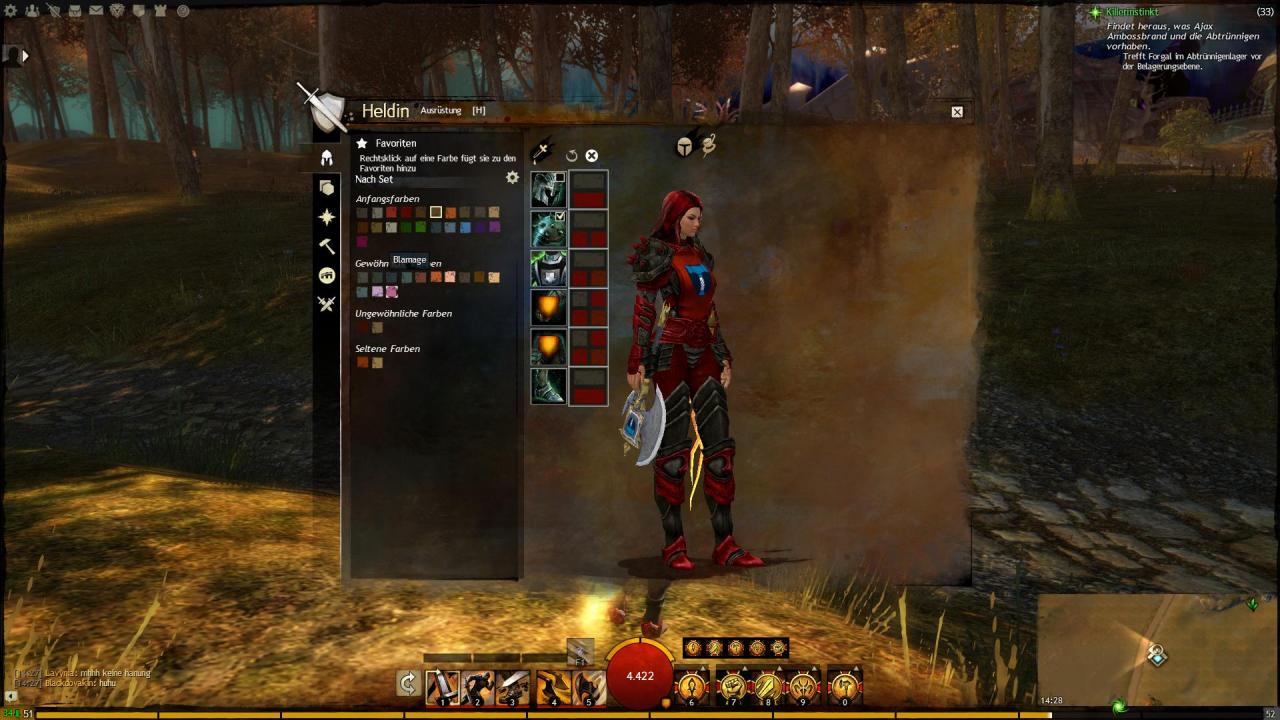 [20/09/2012] Mit unzähligen Farben und Rüstungsskins lässt sich das Aussehen des Charakters in Guild Wars 2 sehr individuell gestallten.