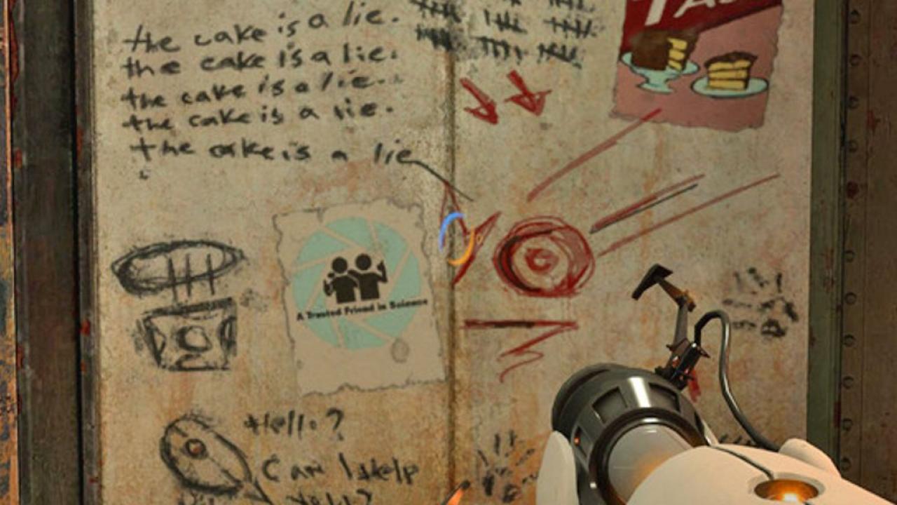 [12/09/2012] The Cake is a lie! (Portal) - Dass uns die listige Computer K.I. GLaDOS in Portal die ganze Zeit an der Nase herumgeführt hat, werden wir garantiert nie vergessen. Die versprochene Schokoladentorte hat die Protagonistin Chell jedenfalls nicht bekommen. Stattdessen stellte uns die hektisch-brabbelnde Dame eine Falle.