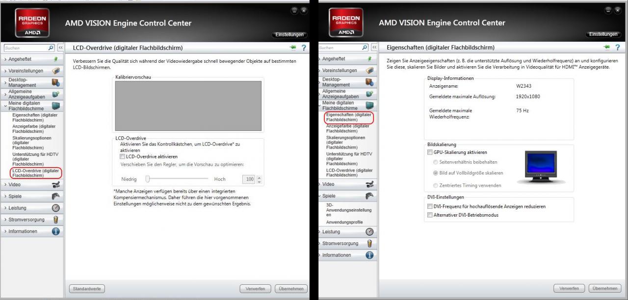 [26/10/2012] Eigenschaften digitale Bildschirme und LCD-Overdrive