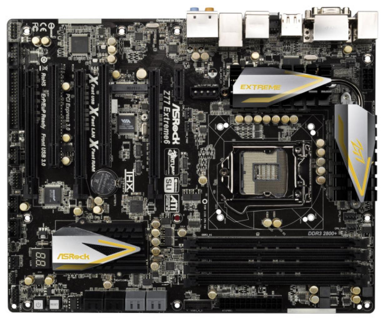 [05/10/2012] Optisch ein Hingucker: das ASRock Z77 Extreme6