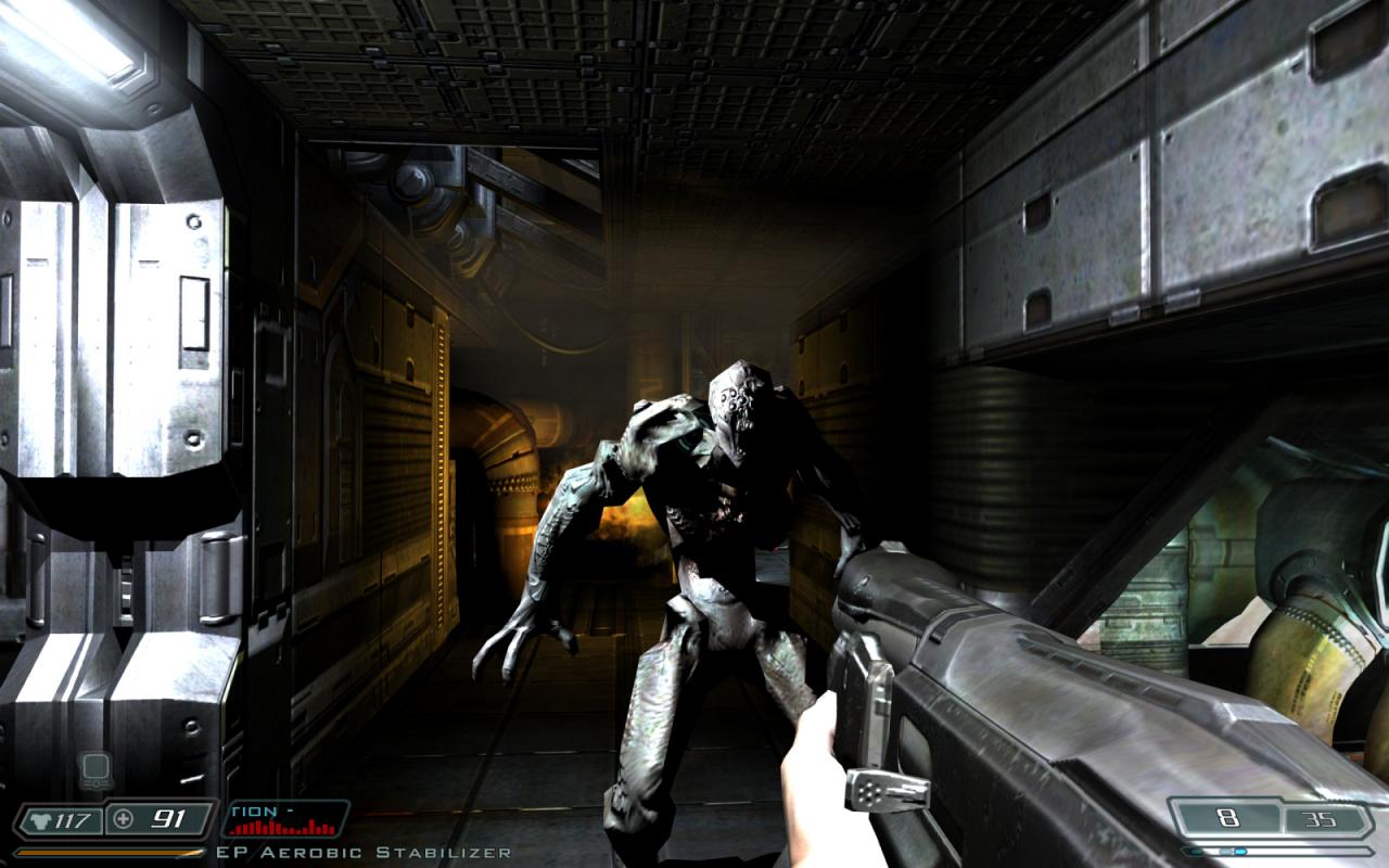 [20/10/2012] Doom 3: Resurrection of Evil bietet uns mit der Helltime-Power eine tolle Fähigkeit, um zielsicher Gegner auszuschalten. Für einige Rätsel ist diese Fähigkeit sogar notwendig.
