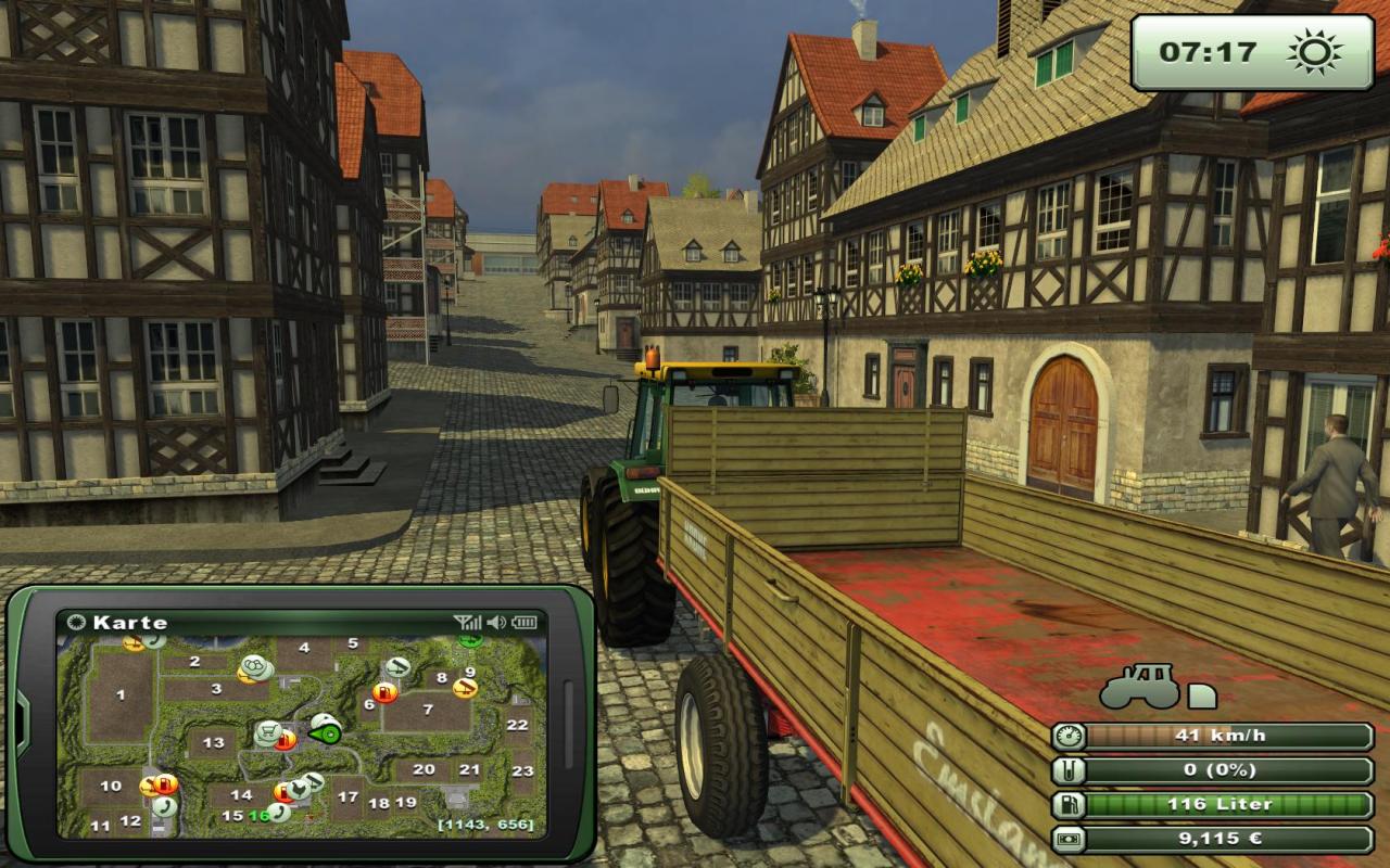 [30/10/2012] Der Landwirtschafts-Simulator 2013 im Test: Sehr umfangreich, aber Macken bei der Fahrphysik und die Benutzerführung stören den Spielspaß. (7)