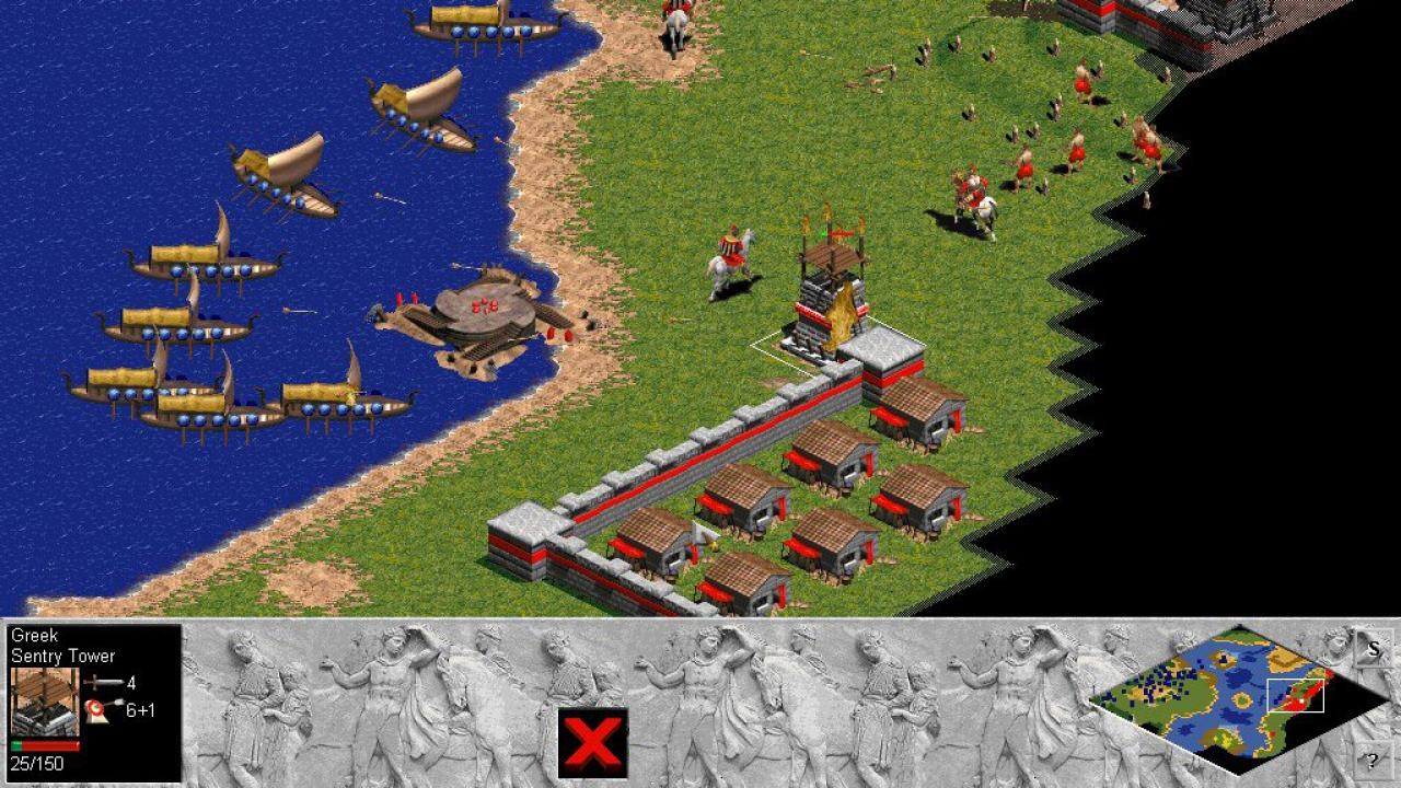 [11/10/2012] Age of Empires - Keine Frage: Age of Empires zählt zu den größten Meilensteinen im Genre. Hobby-Strategen führten verschiedene Völker durch die frühen Epochen der Menschheitsgeschichte. Vier Ressourcen (Holz, Stein, Gold, Nahrung) wurden benötigt, um Einheiten zu rekrutieren. Dank des Karteneditors ging uns nie der Nachschub aus.