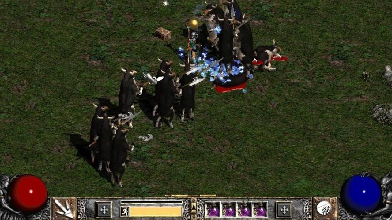[18/10/2012] Kuh-Level - Man nehme Wirt's Bein und lege es zusammen mit einem Stadtfoliant in den Horadrim Würfel. Mit einem weiteren Klick öffnet ihr das Portal zum sagenumwobenen Kuh-Level. Diesen geheimen Spielabschnitt vermissen wir in der Diablo 3. Whimsyshire (buntes Einhorn-Level) fehlt einfach der Kult-Faktor.