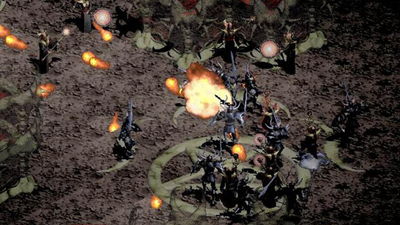 [18/10/2012] Düstere Atmosphäre - Die visuelle Präsentation von Diablo 3 ist Blizzard (abgesehen von einigen Texturen) auf jeden Fall gelungen, allerdings fehlt uns persöhnlich die beklemmende Atmosphäre. In den Vorgängern wurde das Bild noch von tristen Farben dominiert (Bild oben aus Diablo 1).