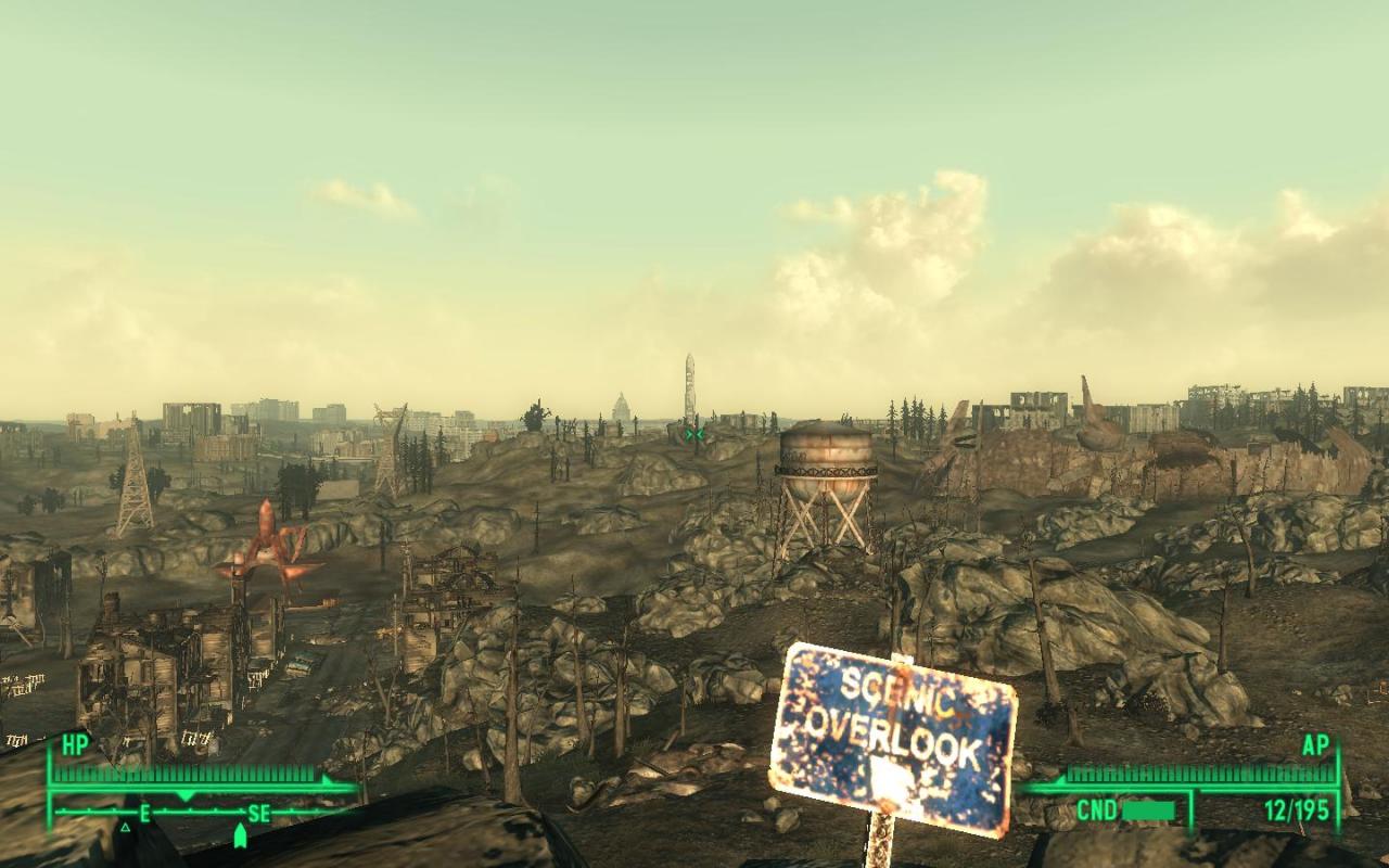 [04/10/2012] >Leservorschlag Willkommen im Ödland (Fallout 3) - Mit Fallout 3 wagte die legendäre Rollenspiel-Reihe erstmals den Sprung in die dritte Dimension. Als wir erstmals die Geborgenheit von Vault 101 verlassen und sich vor uns das Ödland rund um Washington ausbreitet, halten wir einen Moment inne und lassen die Szenerie auf uns wirken.