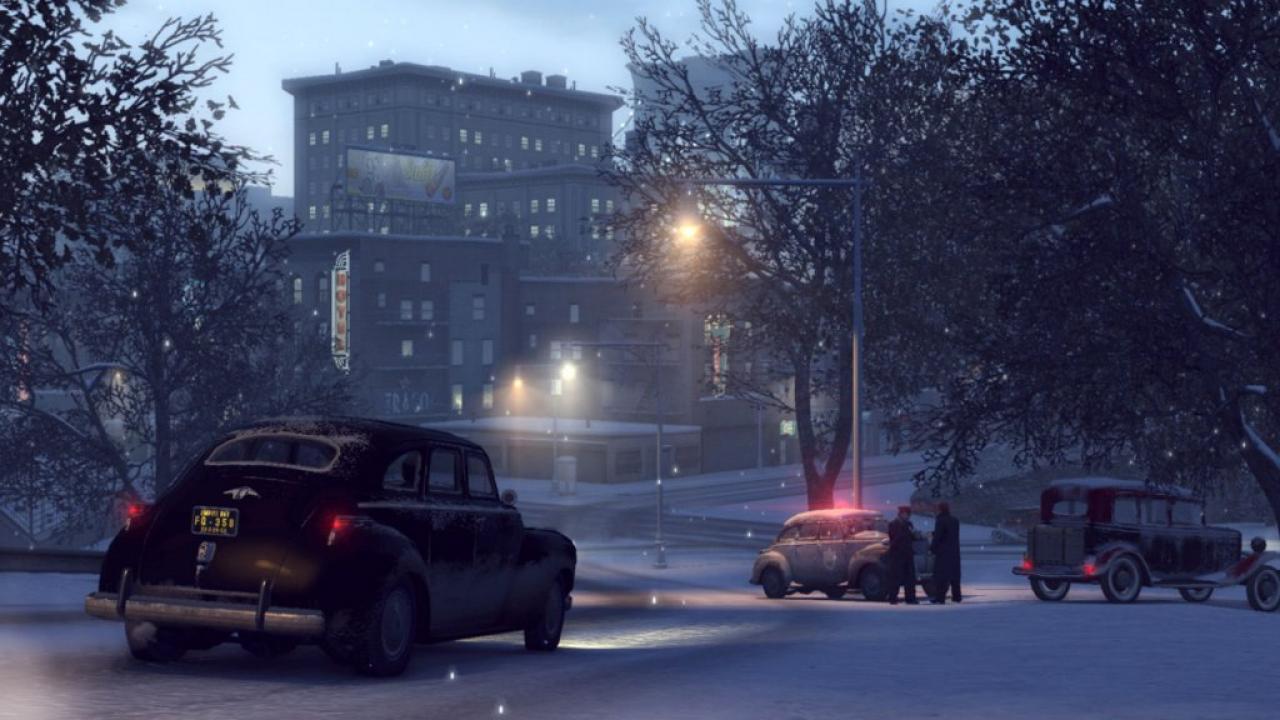 [29/10/2012] Empire Bay (Mafia 2) - Die fiktive Metropole ist besonders im Winter eine echte Augenweide. Abends, wenn tausend Laternen die Straßen erleuchten und die Bewohner mit Mänteln spa­zie­ren geh­en, kommt eine herrliche Atmosphäre auf. Alles richtig gemacht, 2k Czech!