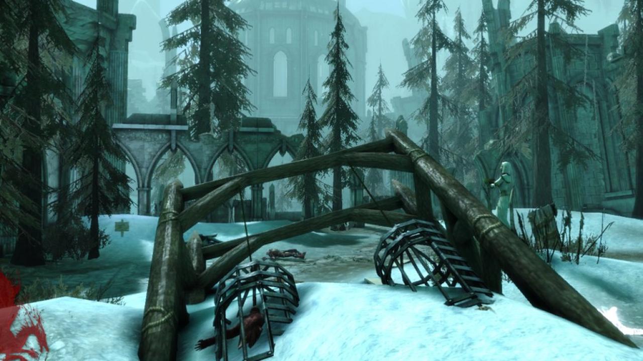 [29/10/2012] Ostagar (Dragon Age: Origins) - Auf das Schlachtfeld von Ostagar konnte man im Zuge eines DLCs zurückkehren. Dort ist inzwischen der Winter eingebrochen und die Landschaft mit Schnee überdeckt. Leider hat sich in diesem Gebiet die Dunkle Brut niedergelassen.