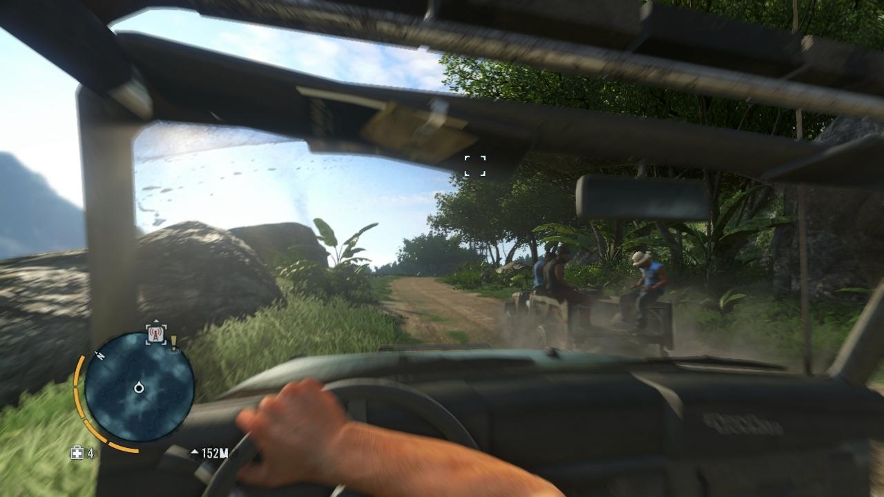 [21/11/2012] Far Cry 3: Die Insel ist nicht nur von Gegnern, sondern auch von verbündeten NPCs bewohnt. Je mehr Gebiet man erobert hat, desto häufiger trifft man die freundlichen Patrouillen auf den Straßen an.