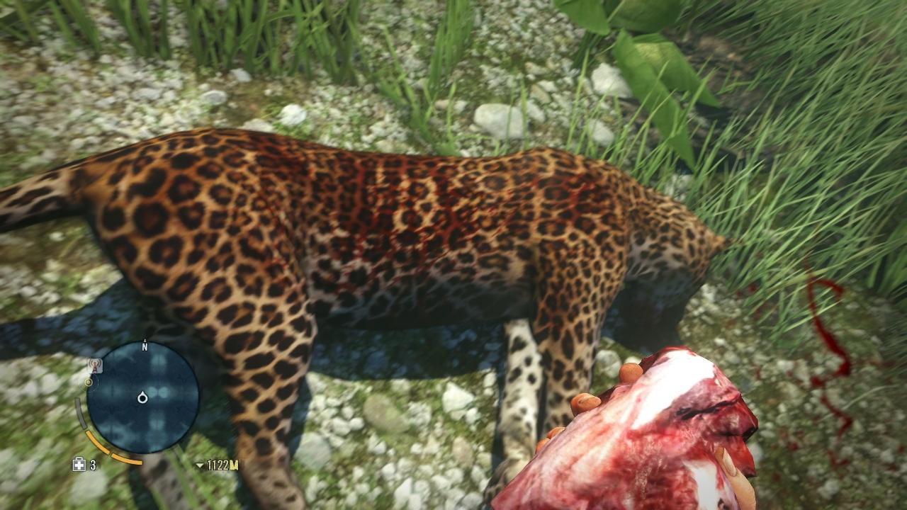 [21/11/2012] Far Cry 3: Um Jasons Waffengürtel und Munitionsbeutel zu vergrößern, muss er viele Wildtiere jagen. Das wirkt arg aufgesetzt und ist zudem moralisch ziemlich daneben - eine Alternative zur Jagd gibt's nicht.