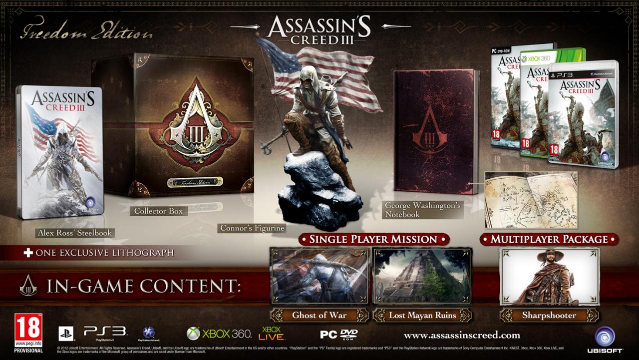 [02/11/2012] Assassin's Creed 3 Freedom Edition
