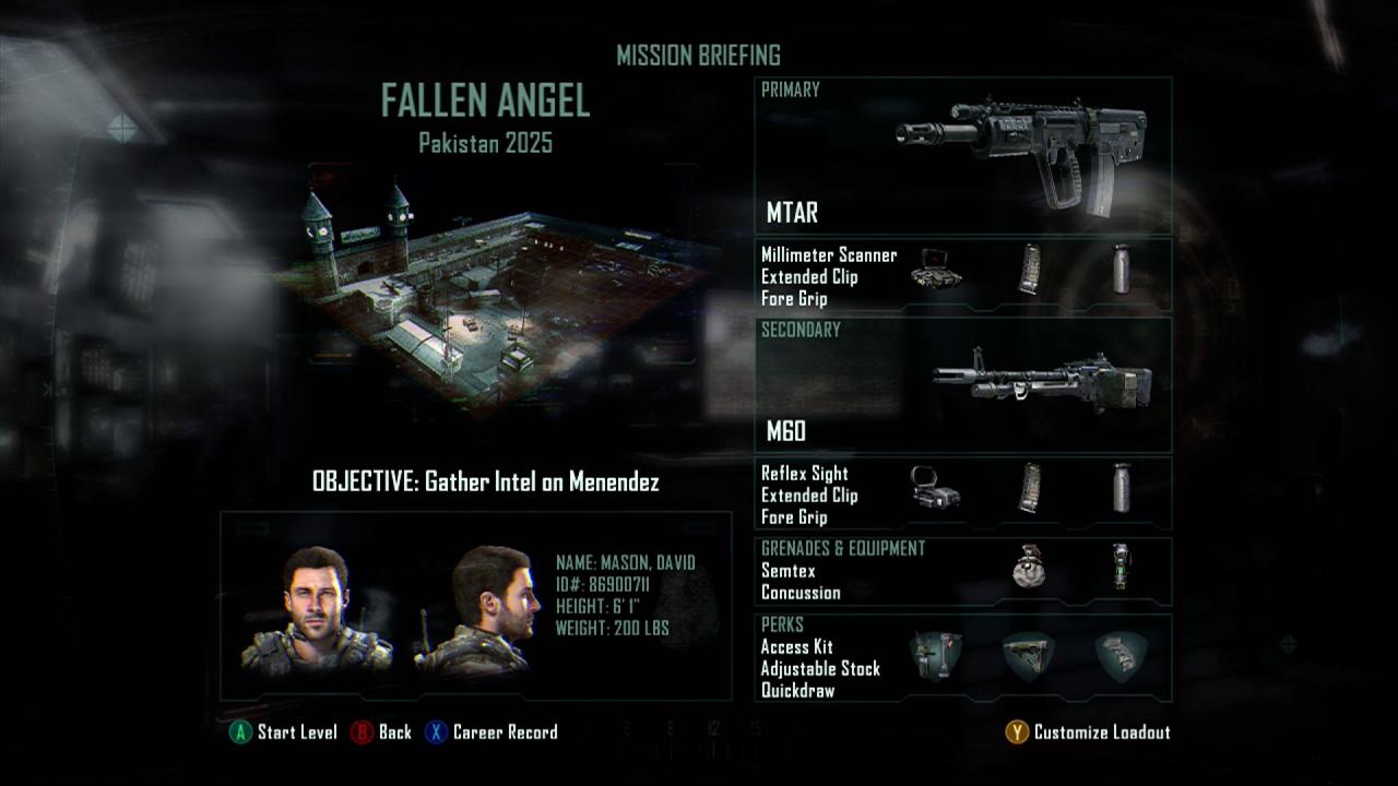 [09/11/2012] Black Ops 2 im Konsolen-Test: Vor jedem Einsatz bestimmt ihr eure Ausrüstung, von Waffenaufsätzen bis hin zu aus dem Mehrspielermodus bekannten Perks.
