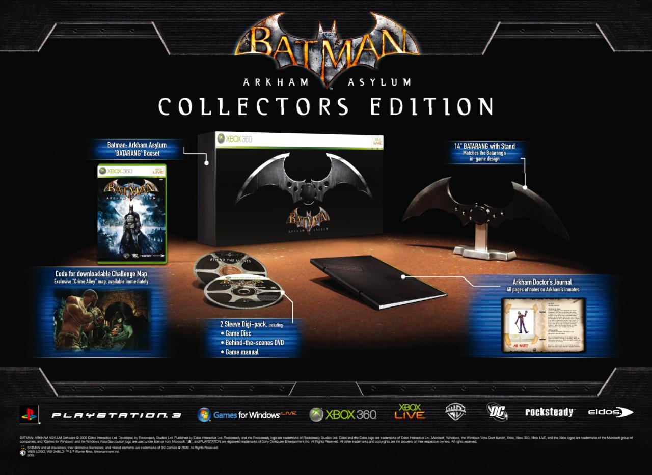 [02/11/2012] Batman: Arkham Asylum Collector's Edition