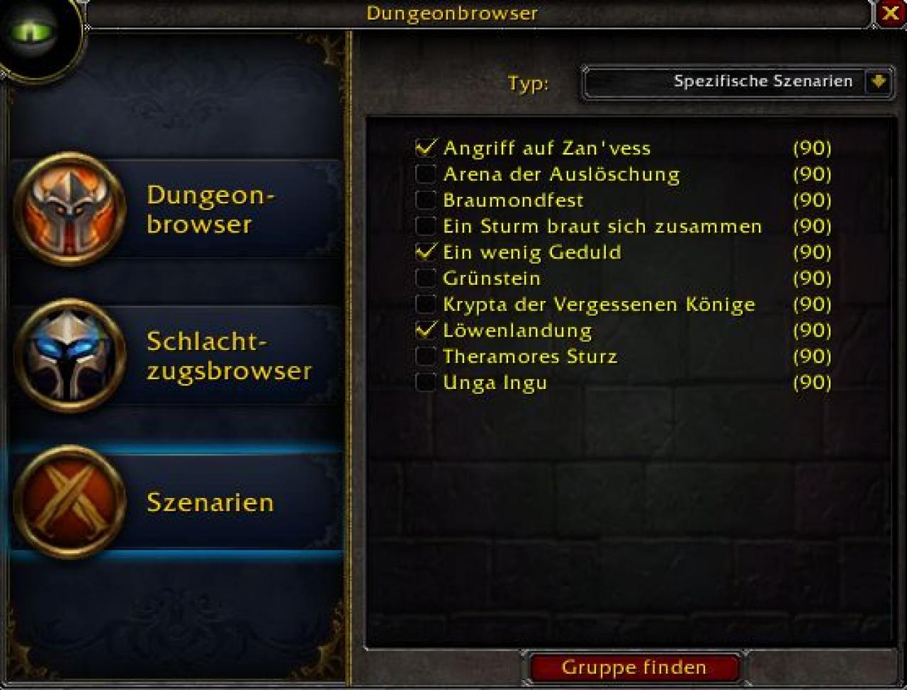 [09/11/2012] Pro Fraktion gibt's drei neue Szenarien in WoW Patch 5.1.