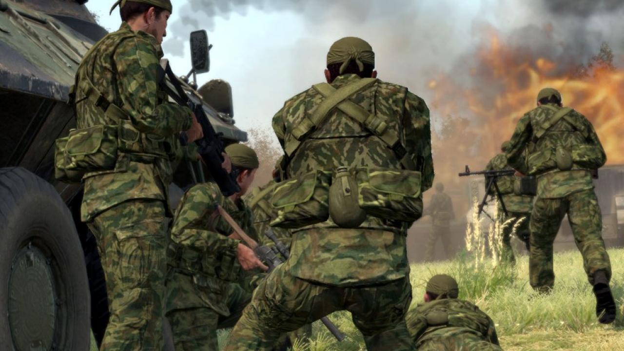 [29/11/2012] Leservorschlag - Arma-Reihe - Die Kriegs-Simulation feuert nicht alle paar Sekunden ein Action-Feuerwerk ab und ist daher ein geeignetes Spiel für Oculus Ruft. Aus der Ego-Perspektive würden wir uns langsam zum Feind robben und feindliche Stellung ausspähen.