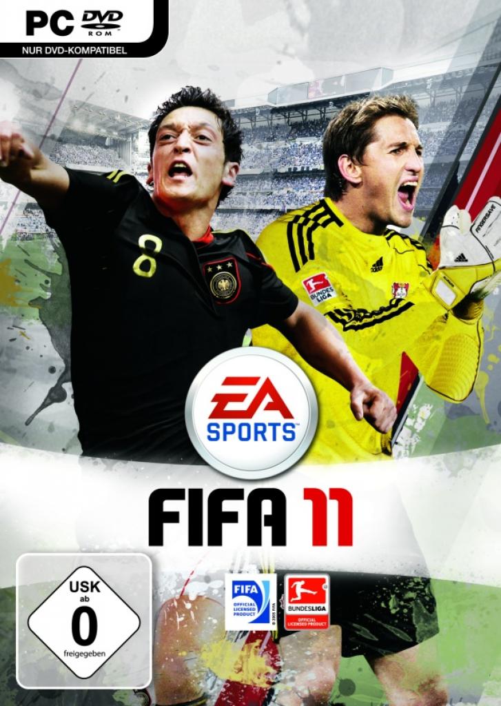 [09/11/2012] Platz 7: FIFA 11 - Stellvertretend für eine Reihe von Sportspielen mit miserable Cover zieren Mesut Özil und Rene Adler diese Galerie. Noch ein paar Kleckse mit Photoshop und schon ist das Spiele-Cover fertig. Von schön stand in der Aufgabenstellung wohl nichts.