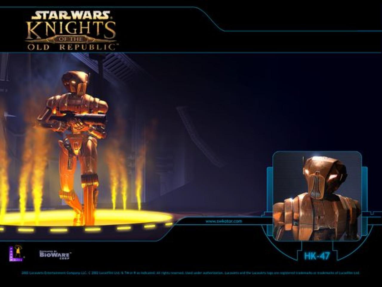 [02/11/2012] HK-47 (Star Wars: Knights of the Old Republic) - Der Killerdroide hat sich mit seiner soziopathischen Programmierung in die Herzen vieler Gamer gemordet. Niemand sonst hat eine so spezielle Definition von Liebe. Fleischsäcke sollten sich in seiner Gegenwart lieber in Acht nehmen.
