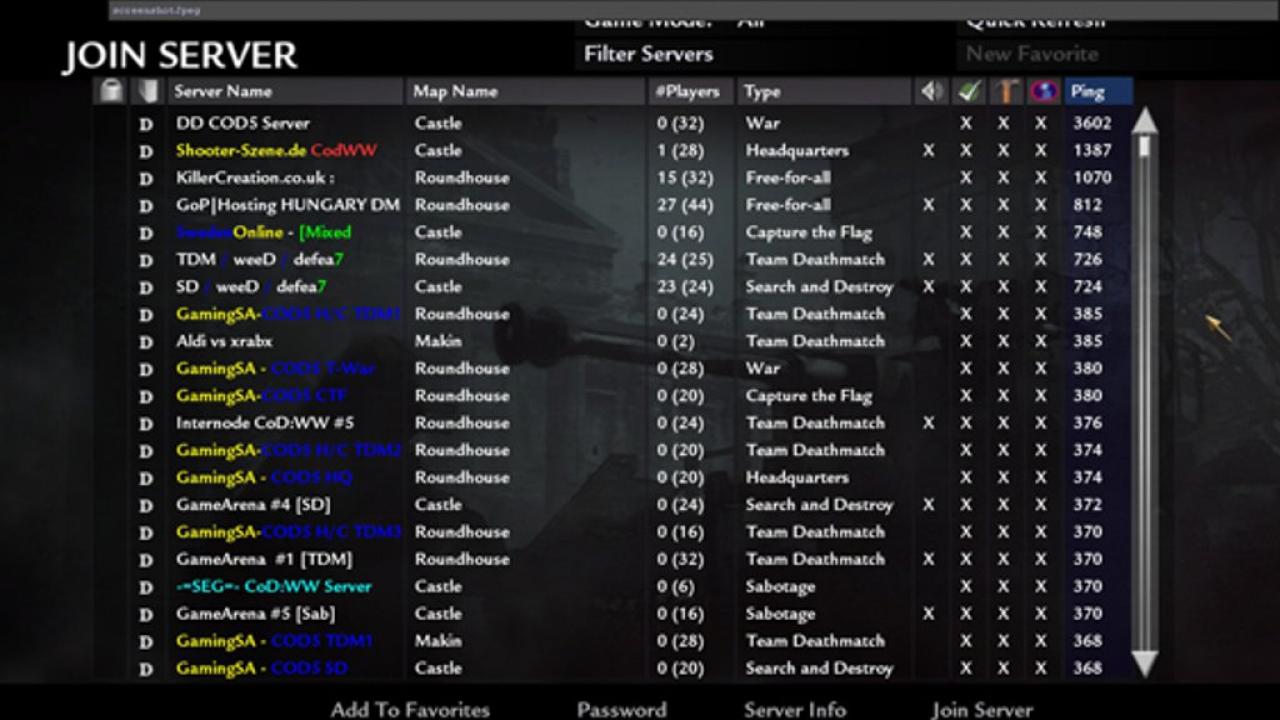 [27/11/2012] Serverbrowser - Bei den Maps und Spielmodi hat jeder seine Vorlieben. Blöd nur, wenn man seine Spielerfahrung nicht nach seinen Wünschen ausrichten kann. In Black Ops 2 haben wir umfangreiche Filter-Möglichkeiten vermisst. Damit ließen sich unbeliebte Karten einfach aus dem Pool 