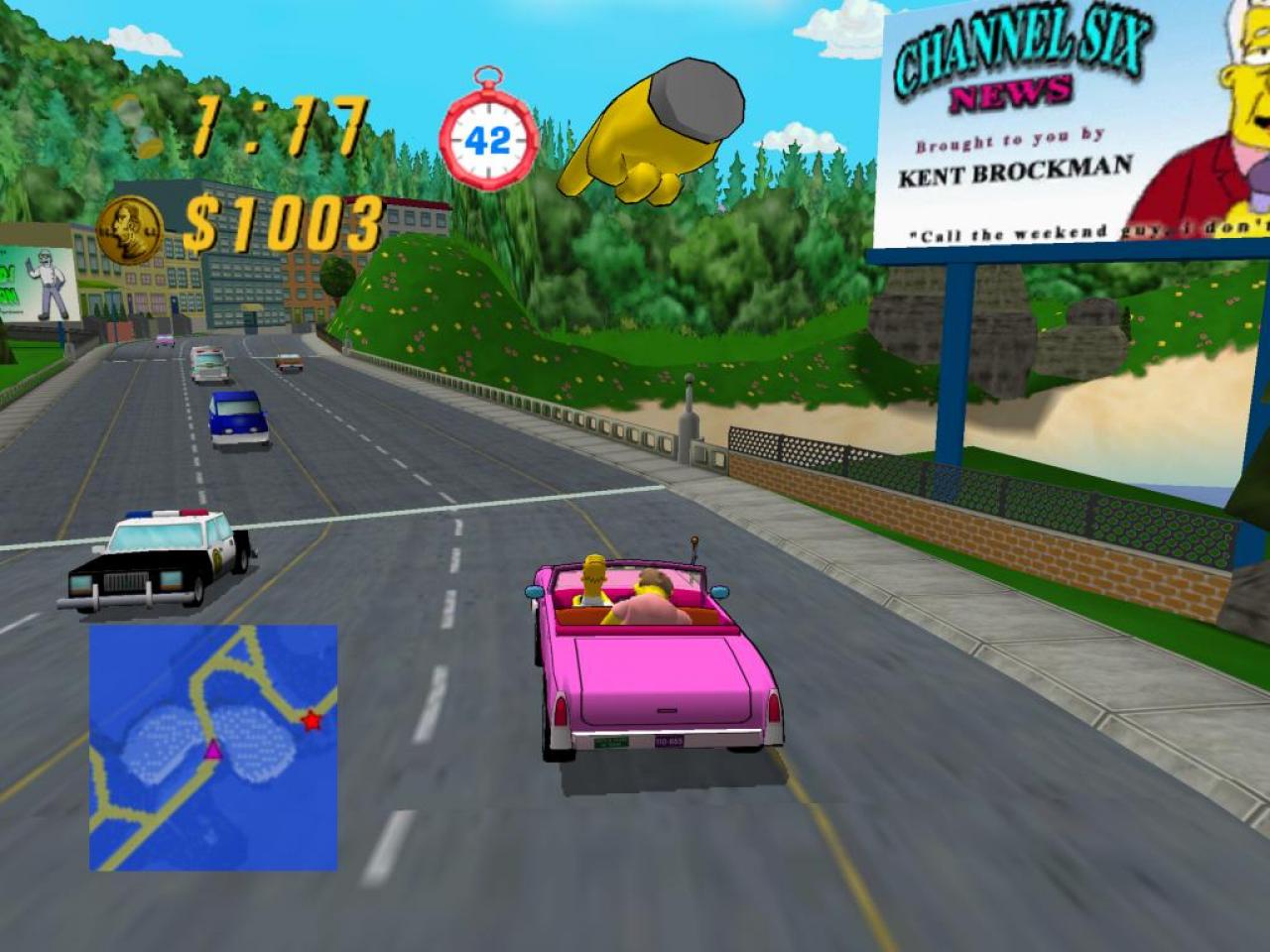 [07/12/2012] The Simpsons: Road Rage bedient sich schamlos bei Dreamcasts Klassiker Crazy Taxi. Man nehme die gleiche Engine, versieht die Charaktere mit einem anderen Aussehen, fügt noch neue Autos und Orte hinzu und fertig ist der Videospiel-Klon.