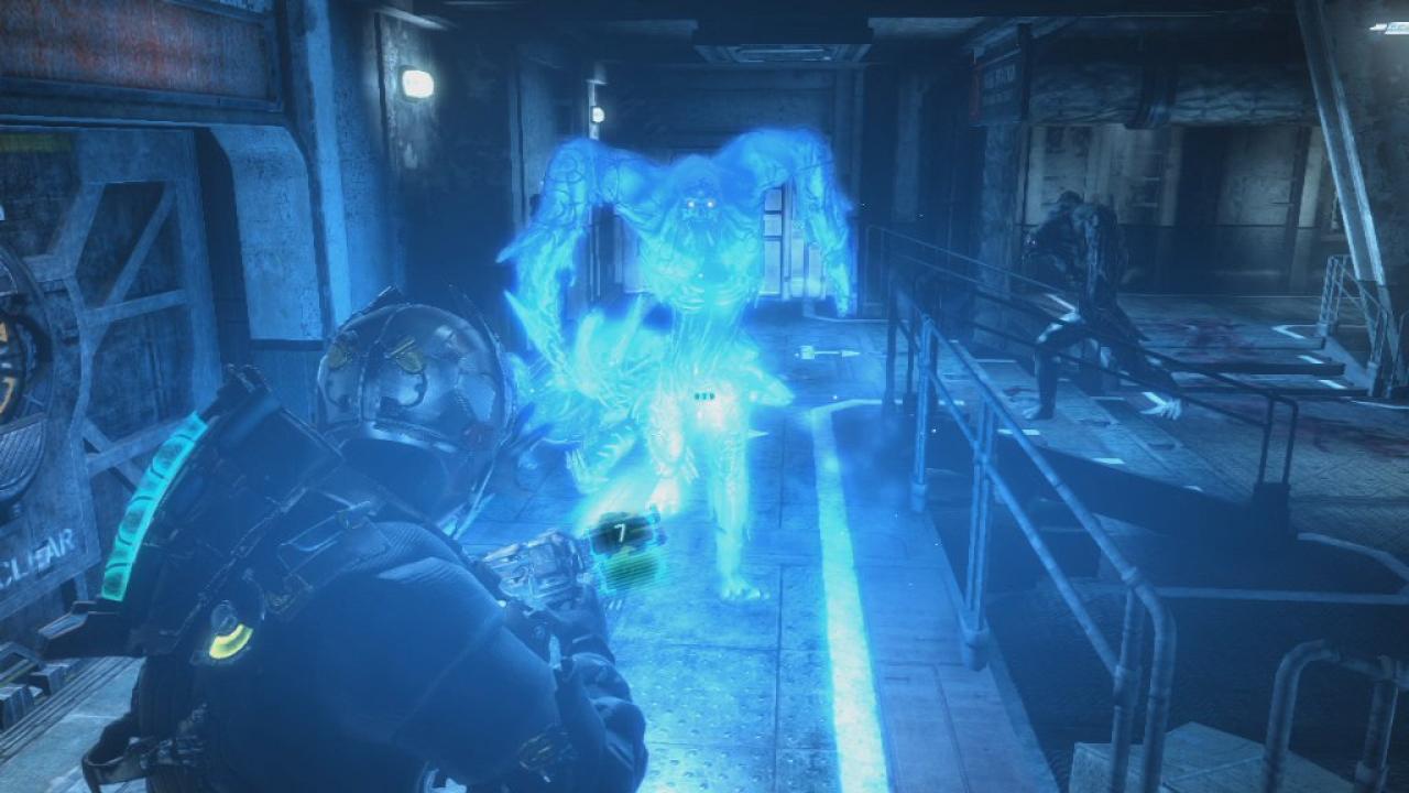 [05/02/2013] Dead Space 3: Überlebenswichtig - Das Stasis-Modul gehört zu Isaacs stärksten Waffen. Damit verlangsamt er Gegner, um sie einfacher aus dem Weg räumen zu können.