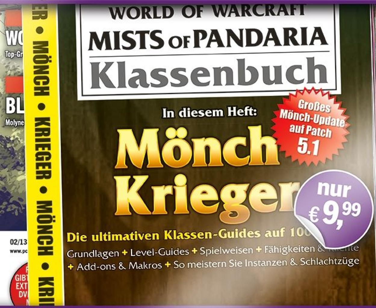 [06/02/2013] WoW Mists of Pandaria: Das neue Klassenbuch für Mönch (Update 5.1.) und Krieger ist da / Auch fürs iPad erhältlich (1)