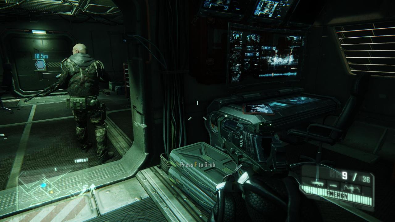 [21/02/2013] Crysis 3 Komplettlösung - Level 1: Post Human - Bei den Monitoren findet ihr ein Datenpad.