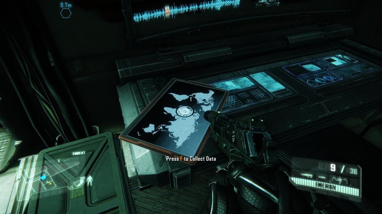 [21/02/2013] Crysis 3 Komplettlösung - Level 1: Post Human - Das Datenpad liegt genau auf dem Terminal.