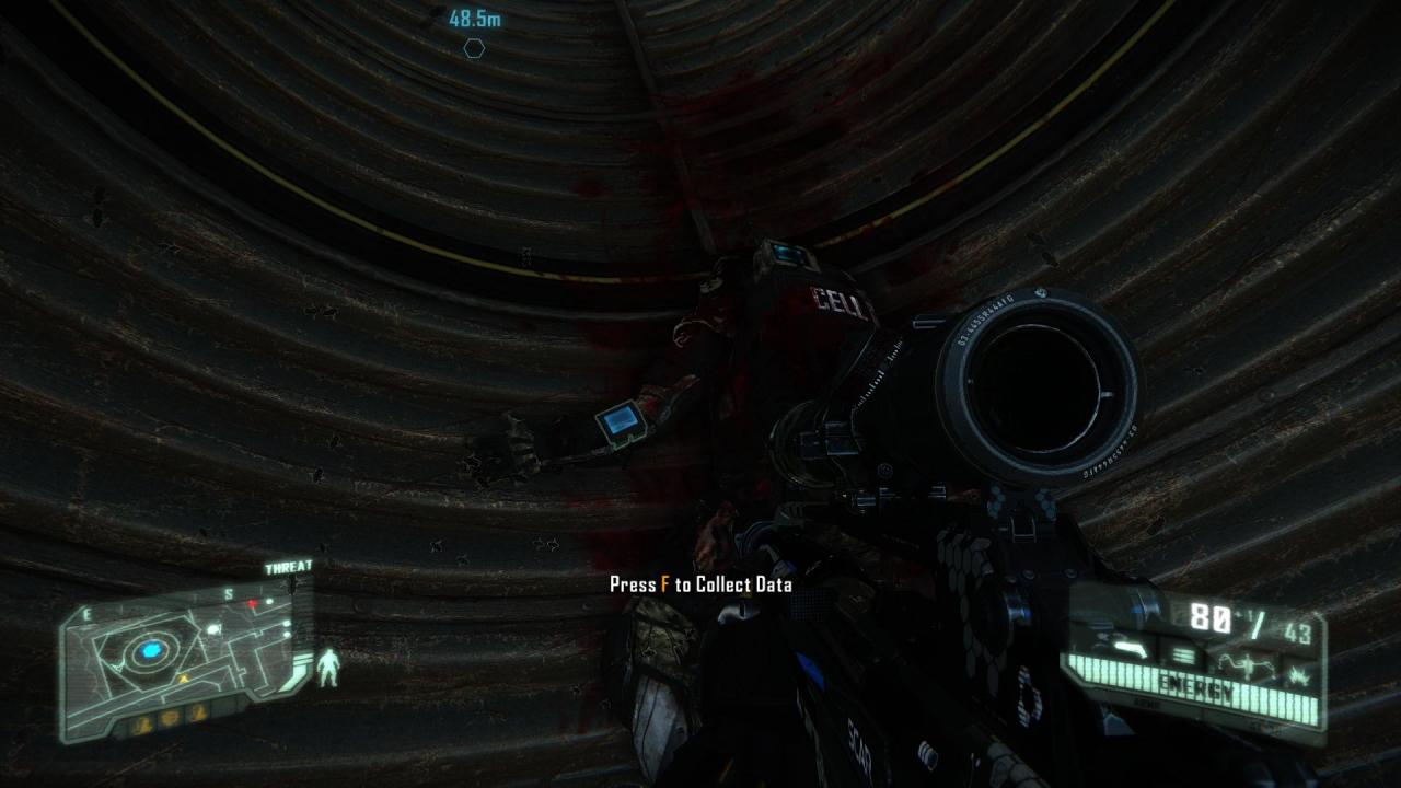 [21/02/2013] Crysis 3 Komplettlösung - Level 3: The Root of all Evil - Im Tunnel findet ihr noch einen toten Soldaten.