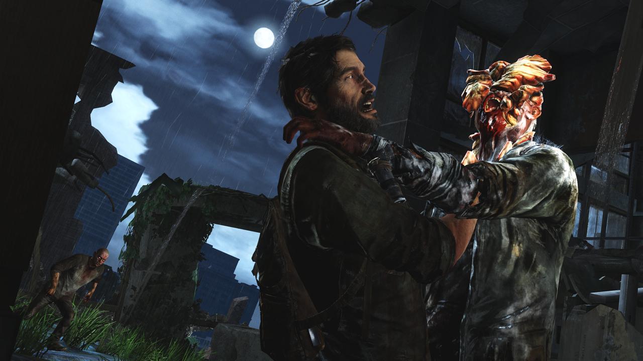 [04/02/2013] Vorschau zu The Last of Us: Im Drosselgriff eines Clickers hat Joel schlechte Überlebenschancen. Ein herzhafter Biss genügt und unser Held segnet das Zeitliche. 