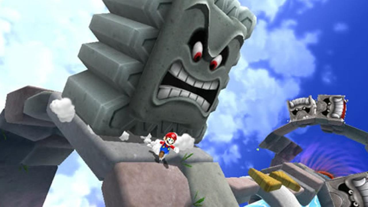 [26/02/2013] Thwomp (Mario Bros.-Reihe) - Die grimmig aussehenden Steinwände wollen dem Klempner ans Leder. Mit ihrem Gewicht versuchen sie Mario zu zerquetschen. In den 2D-Abenteuern stürzen sie sich bevorzugt von der Decke auf den Helden. Glücklicherweise könnt ihr Thwomps in der Regel vorher sehen.