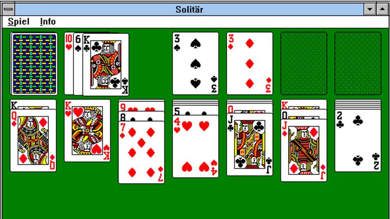 [01/02/2013] Leservorschlag - Solitär - Kaum zu glauben, aber das Kartenspiel von Microsoft ist ein echter Zeitkiller. Das Spielprinzip hat man bereits nach wenigen Minuten verinnerlicht, dann entfaltet Solitär ein ungeheures Suchtpotenzial. Ihr wurdet gewarnt!