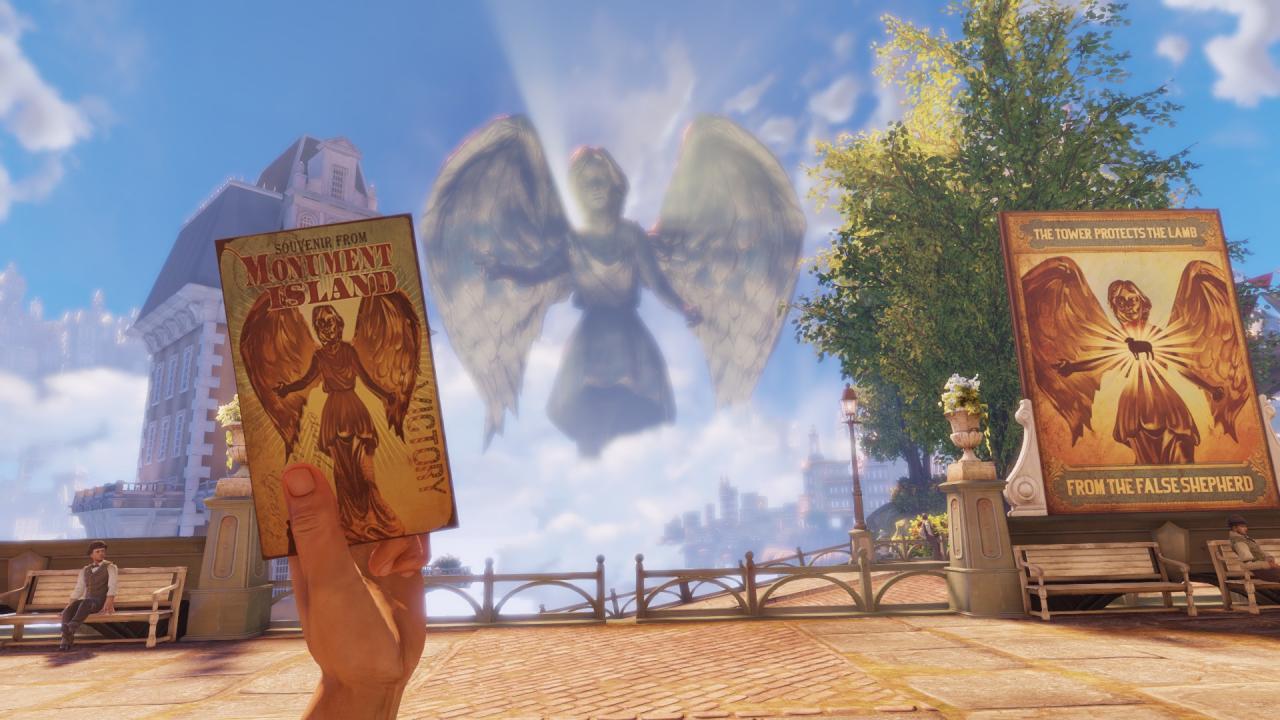 [25/03/2013] Columbia aus BioShock Infinite hingegen ist eine in der Luft schwebende Stadt. Bereits die Mischung aus viktorianischem und amerikanischem Kolonialstil ist sehr eindrucksvoll. Dass Columbia außerdem in den Wolken schwebt, macht sie aber zu einer eindrucksvollsten Videospiel-Städte aller Zeiten.