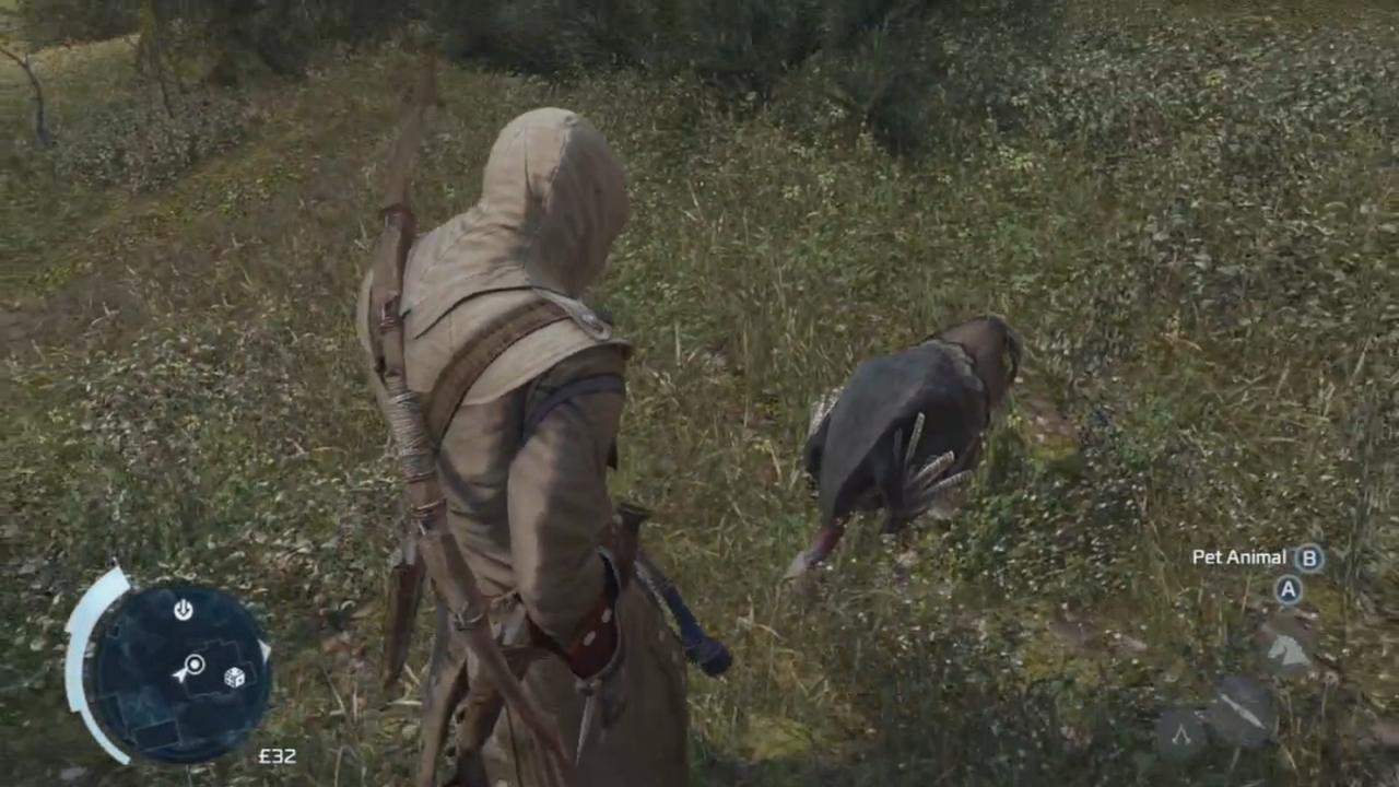 [27/03/2013] Assassin's Creed 3 - Wenn ihr bei eurer Villa einen Truthahn herbeipfeift und anschließend den bekannten Konami-Cheatcode (Up, Up, Down, Down, Left, Right, Left, Right, B, A) eingebt, bekommt das Geflügel ein Assassinen-Outfit aufgesetzt. 