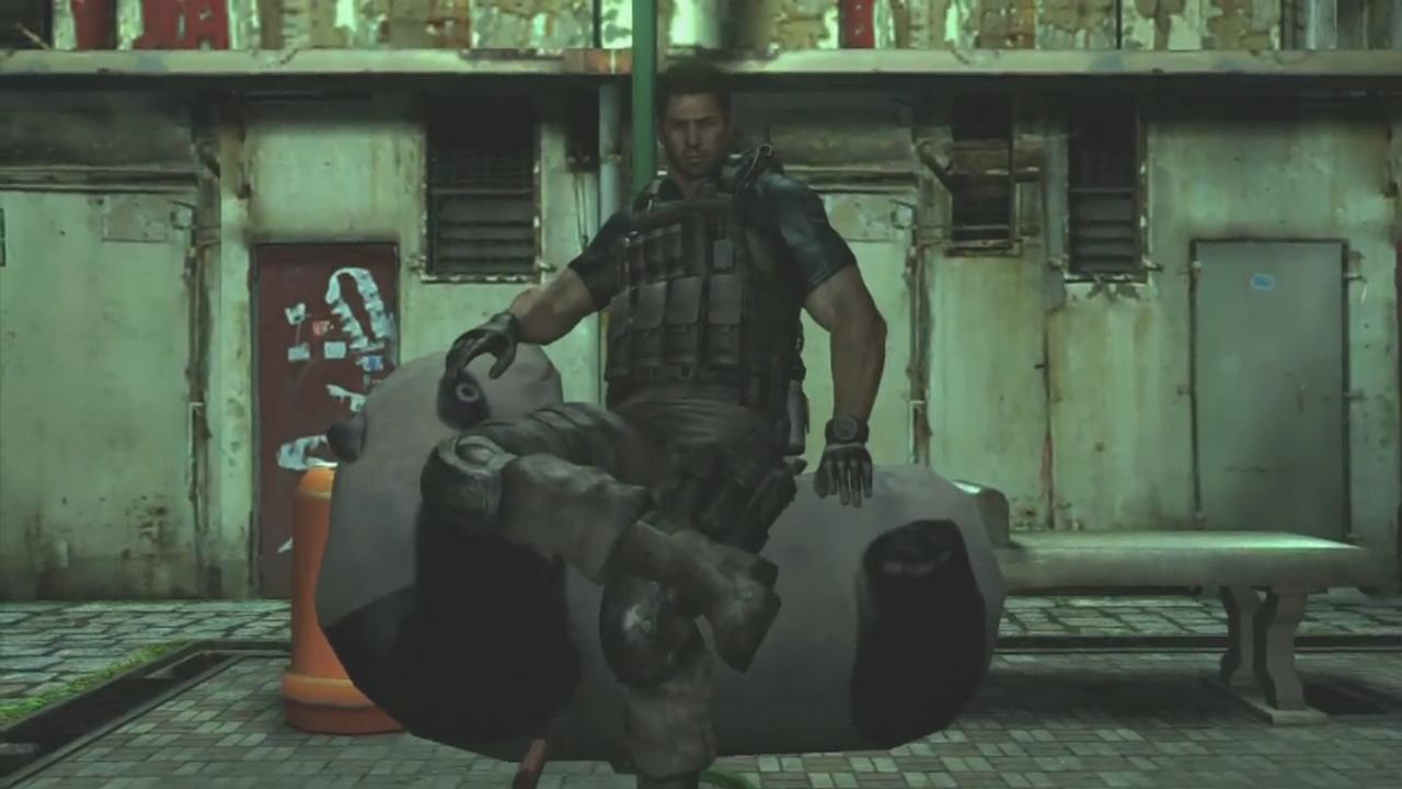 [27/03/2013] Resident Evil 6 - Im dritten Kapitel kommt ihr an einem Spielplatz vorbei. Wer etwas Spaß haben möchte, kann sich auf der Panda-Schaukel oder der Rutsche vergnügen. 