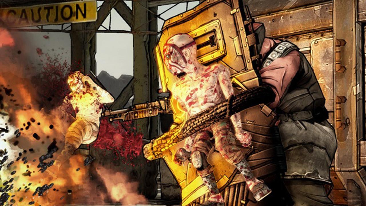 [24/03/2013] Schildtüren (Borderlands 2) - Habt ihr gewusst, dass ihr Türen für defensive Zwecke verwenden könnt? Die kräftigen Ödlandbewohner in Borderlands 2 benutzen Türen als Schutzschilde und wehren damit Projektile ab. Überaus praktisch! Den angebundenen Mini-Mutanten (im Bild) dürfte der Verwendungszweck weniger gefallen. 